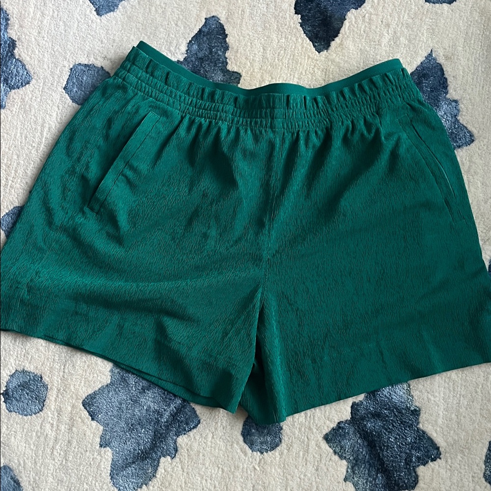 Athleta Echo Teal Shorts with Side Pockets